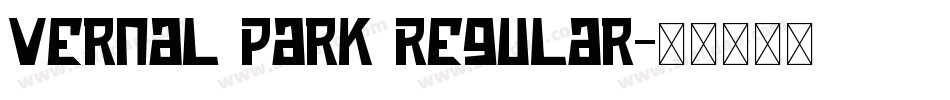 Vernal Park Regular字体转换